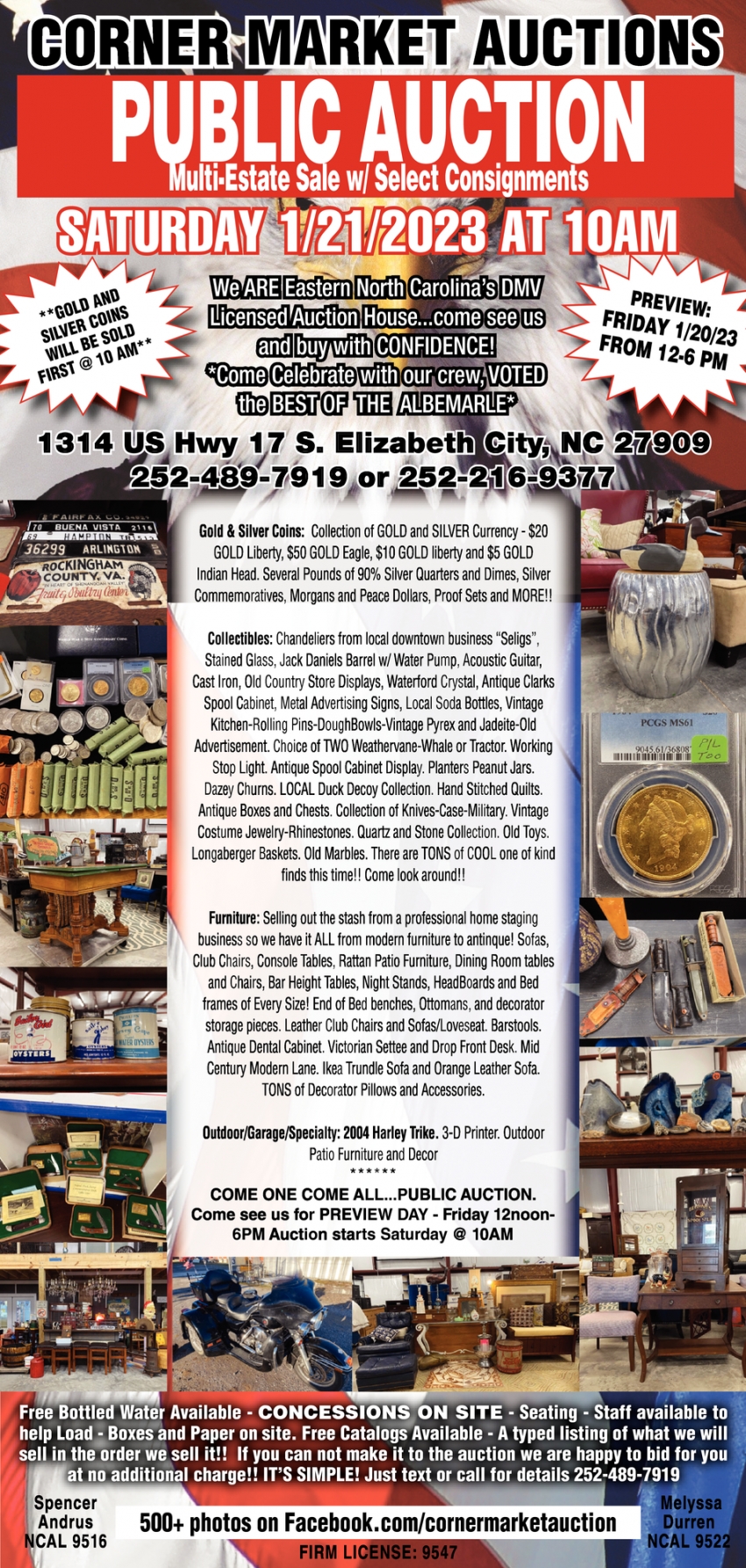 Public Auction, Corner Market Auctions