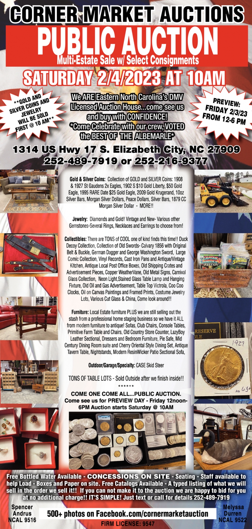 Public Auction, Corner Market Auctions