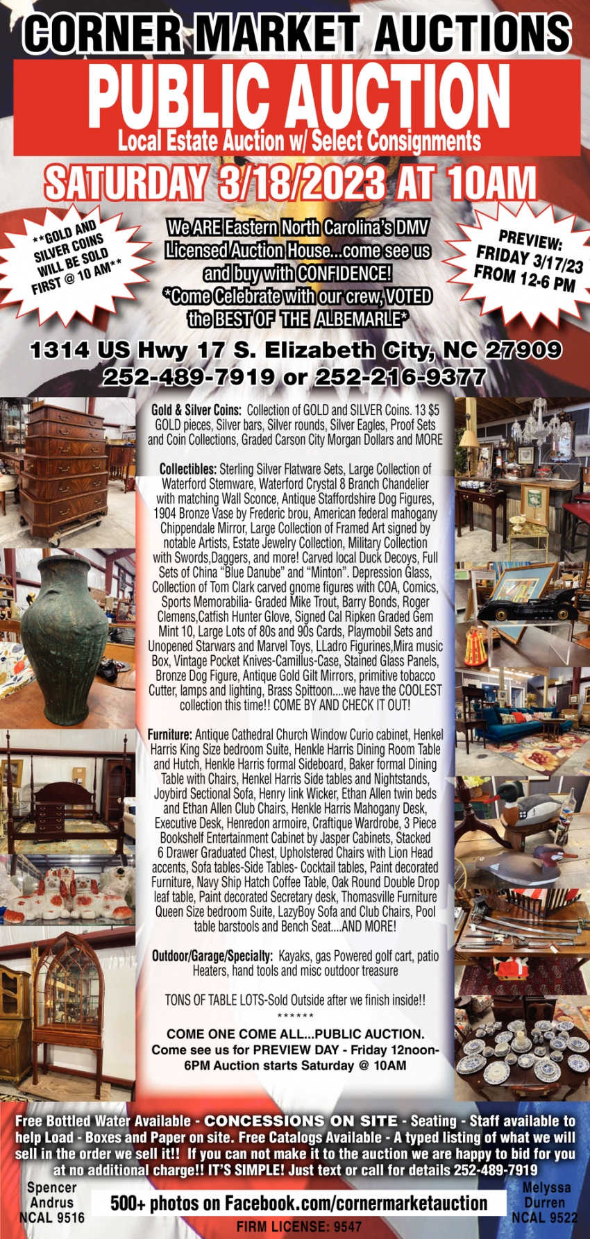 Public Auction, Corner Market Auctions
