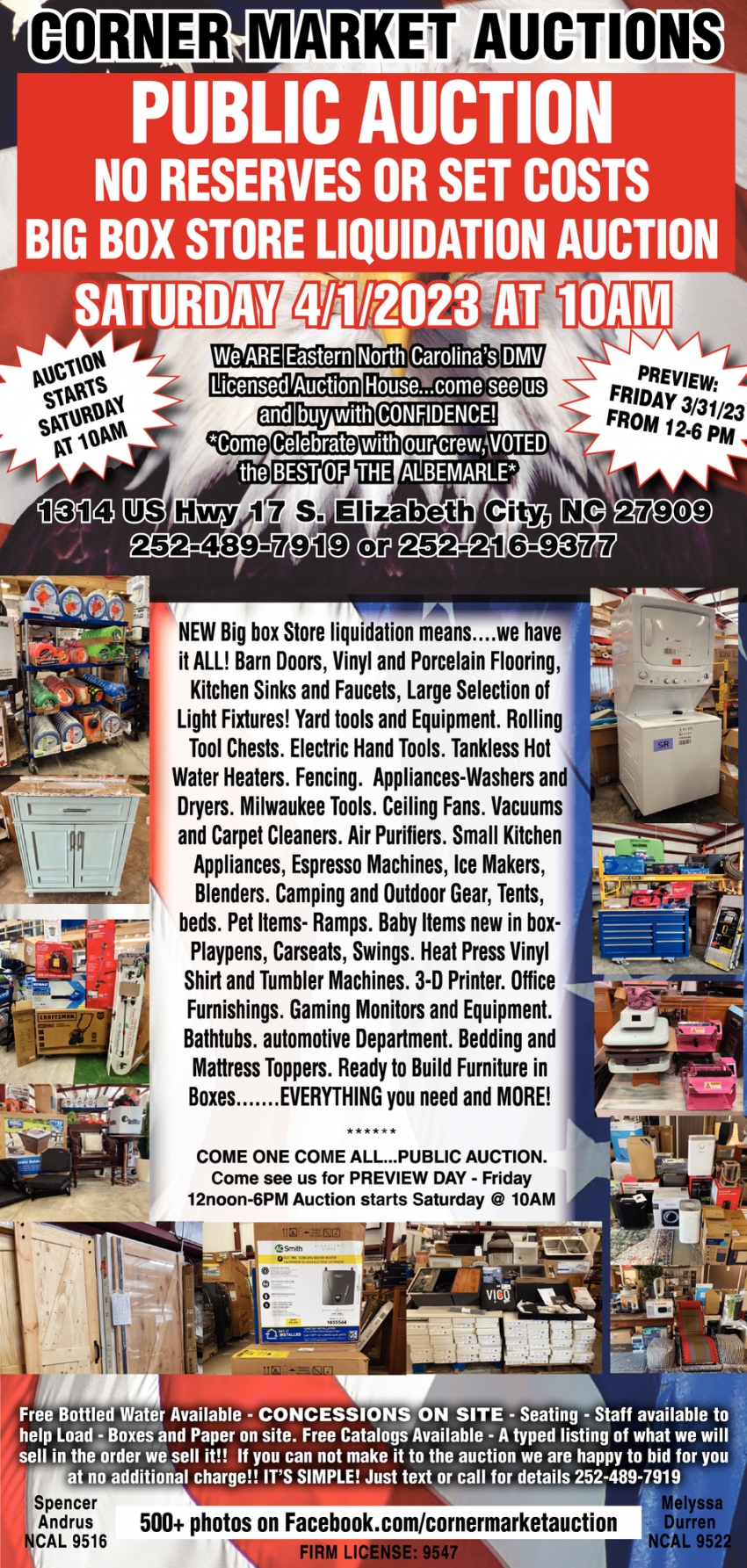 Public Auction, Corner Market Auctions